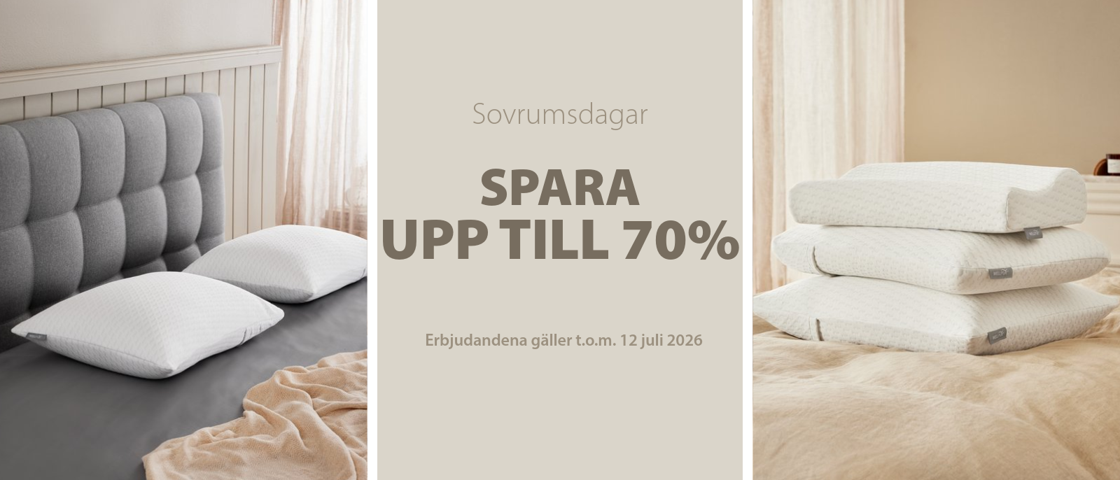 Sovrumsdagar- spara upp till 70% Sovrumsdagar- spara upp till 70%